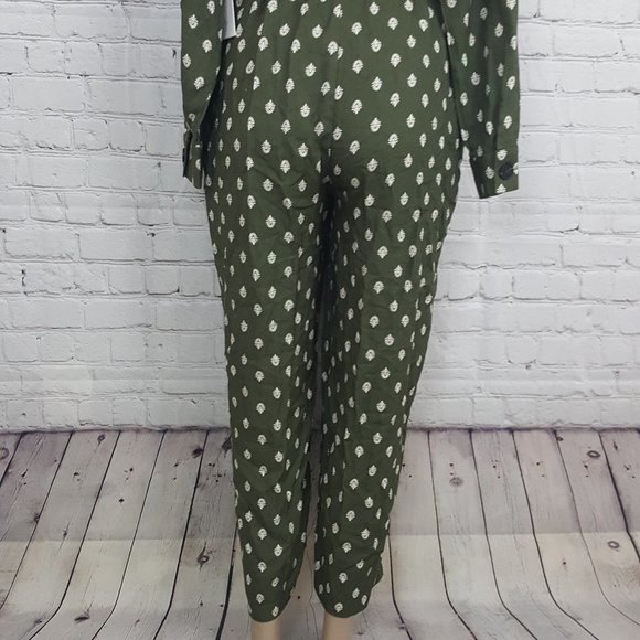Lost + Wander Eucalyptus Jumpsuit Olive Green 4 - Picture 6 of 7